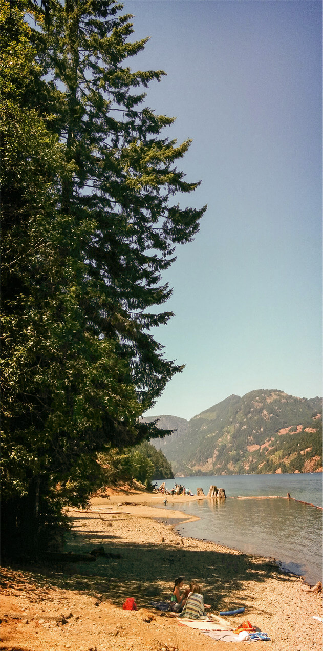 A beautiful day at Comox Lake